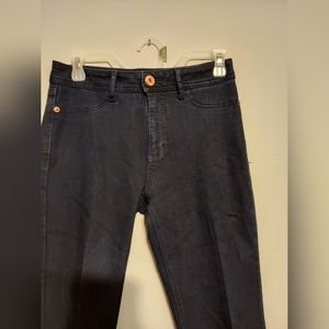 DL1961Jeans 27 Blue Bardot High Rise Crop Flat Iron